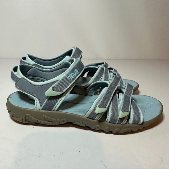 Teva Tirra 1019395Y Sandal Womens 4 Alaskan Blue Strappy Hikiing (166 Box 20) - Picture 1 of 9